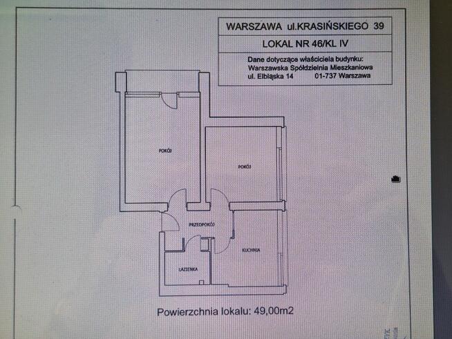 Mieszkanie 2 pokojowe 49m2 Sady Żoliborskie