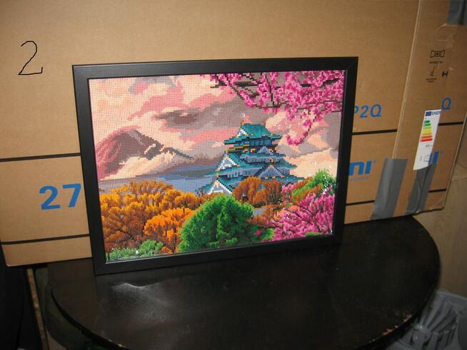 Obrazy - rękodzieło (haft diamentowy) gotowe ,oprawione