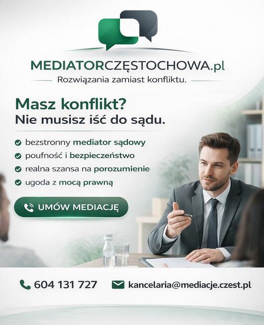 Mediacje Częstochowa - Mediator w sprawach rodzinnych
