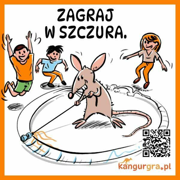 GRA W SZCZURA KOMBO gra podłogowa XXL dla DZIECI do skakania