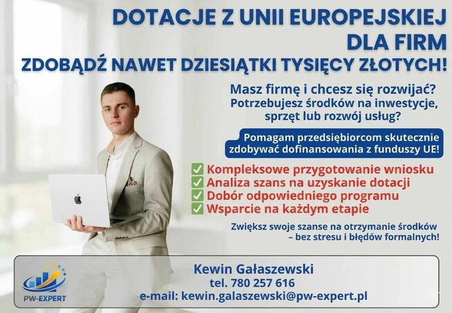 Dotacje na firme - sprawdź czy możesz z niej skorzystać