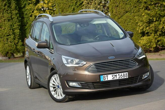 Ford Grand C-MAX Lift T-foteli Radar ACC Xenon LED Navi BLiS Sony El. klapa Alu17"