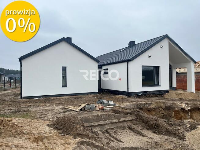 NOWOCZESNY, WYSOKI SALON, GARAŻ 29m2 duża działka