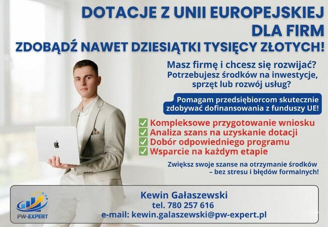 Dotacje na firme - sprawdź czy możesz z niej skorzystać