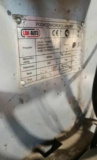 Podnośnik samochodowy dwukolumnowy HECKMANN 4.5T automat FV