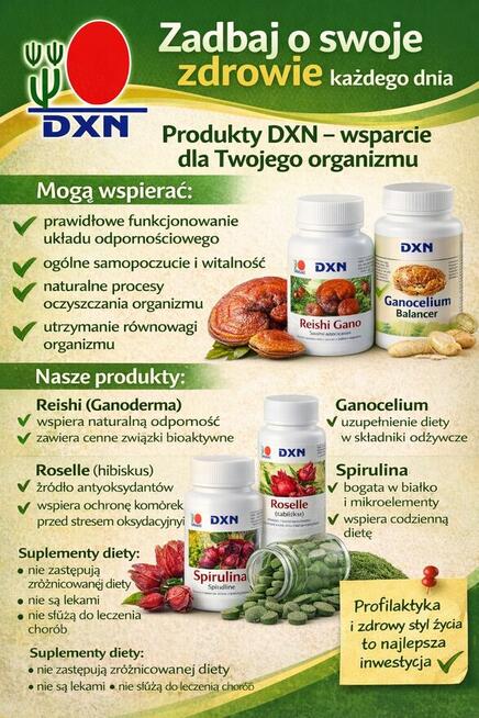 Dla handlowców - DXN -światowy lider ganodermy i spiruliny!