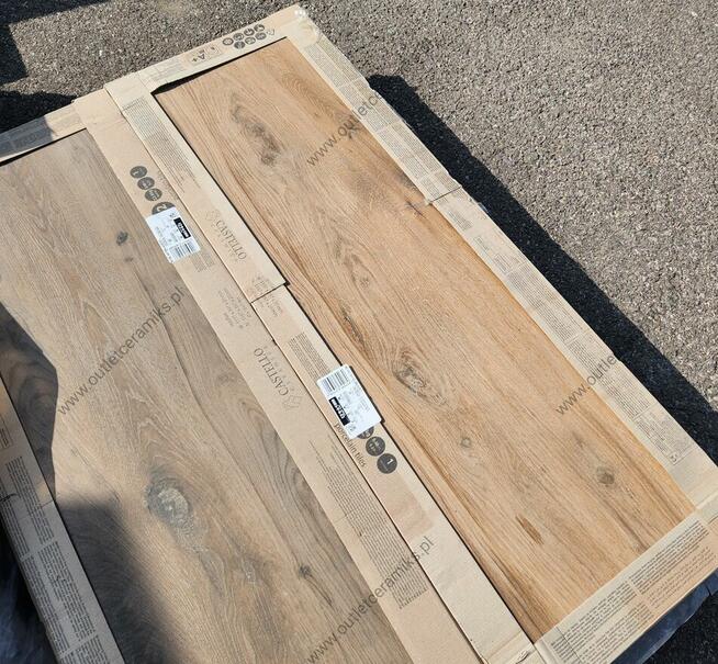 Płyty drewnopodobne wzór deski 120x40 Natural braun gat.1