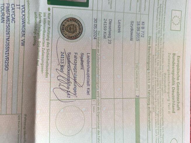 Sprzedam VW Tourana 1,6TDI