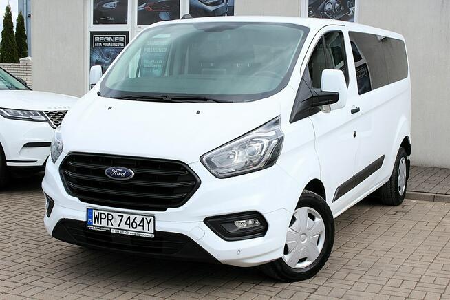 Ford Transit Custom Long 9-osobowy SalonPL FV23% Nowy Rozrząd Android Tempomat