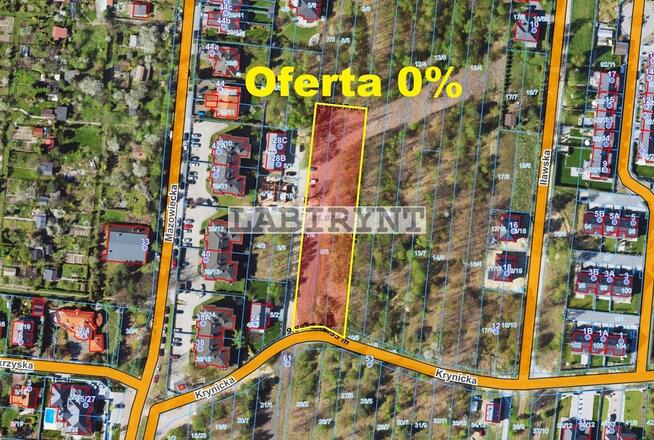 Parkitka, Krynicka, 3578m2, szerokość 28m lub 39m