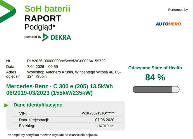 Mercedes C 300 FV23% PHEV multi beam LED skóra/alcantara el sterowane i grzane fotele