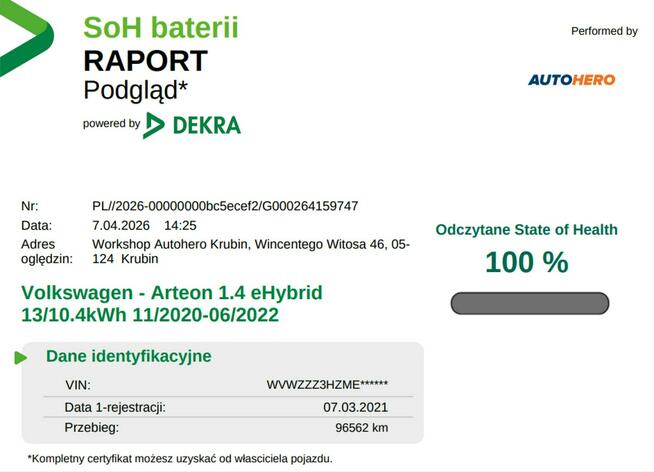 Volkswagen Arteon FV23% PHEV R-Line full LED panorama skóra virtual cocpit kamery