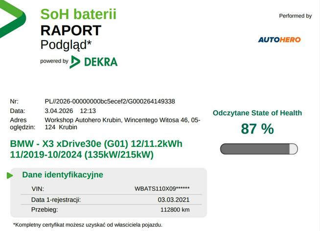 BMW X3 FV23% M-Sport xDrive PHEV panorama navi kamera grzane fotele LED