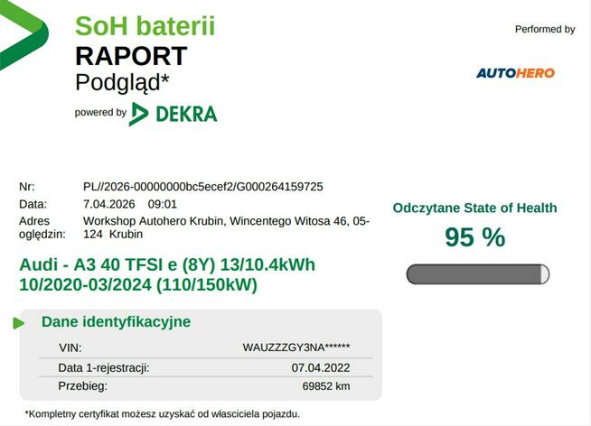 Audi A3 PHEV full LED navi virtual cocpit grzane fotele czujniki parkowania
