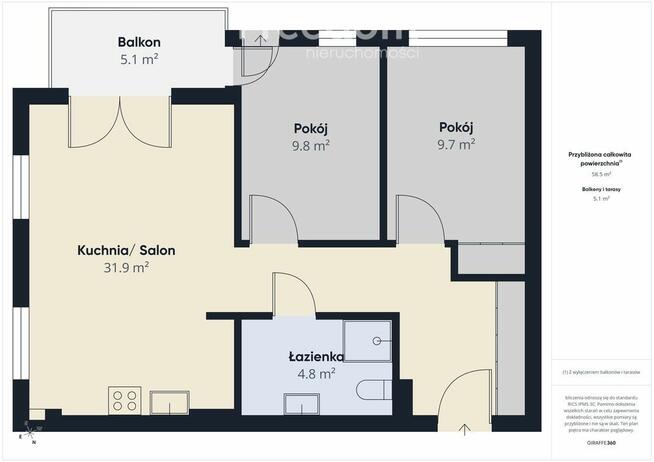 Komfortowe 3 pok. Juszkowo gotowe do zamieszkania