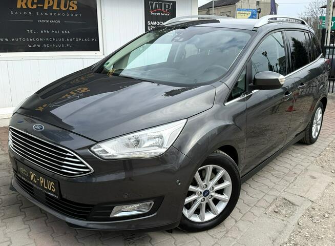 Ford Grand C-MAX 120ps*Bezwypadkowy-ORYGINAŁ*Automat*Serwis-ASO*CarPlay*Line-Assist*IDE