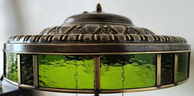 Stara lampa szkło witraż