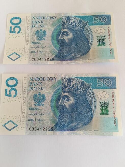 Banknoty 50 zł z 2017 ( ciekawa seria