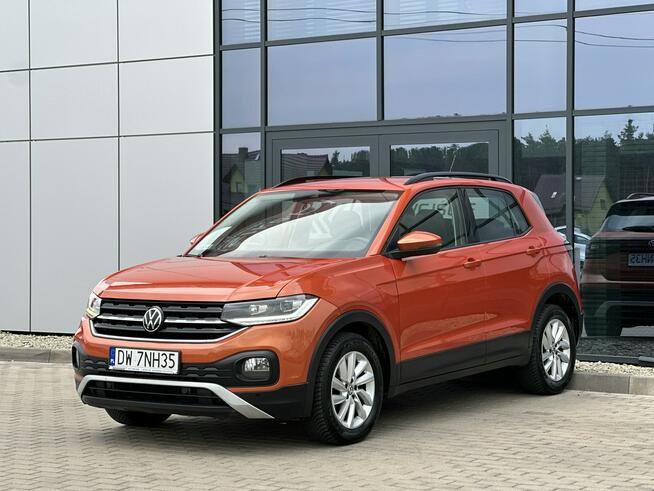 Volkswagen T-Cross SalonPL FullLED Czujniki Asystent Grzane fotele Tempomat Alu GWARANCJA