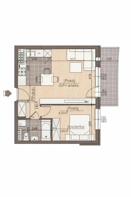 Mieszkanie Białystok Bema, Depowa