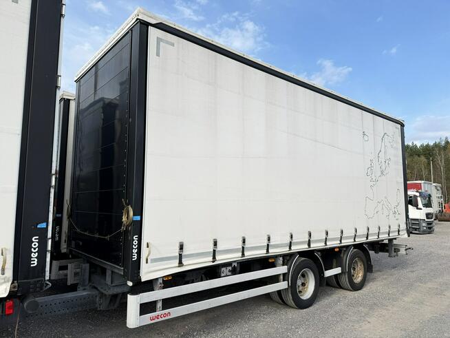 Scania R410 bez EGR Zabudowy Wecon 120m Dach Podnoszony Zestaw Tandem 120m Firana Ład. 14265kg+1250