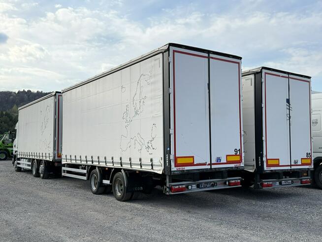 Scania R410 bez EGR Zabudowy Wecon 120m Dach Podnoszony Zestaw Tandem 120m Firana Ład. 14265kg+1250