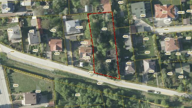 DUŻA DZIAŁKA 1361 m² Z DOMEM DO ROZBÓRKI – JĘDRZEJÓW, UL. SŁ