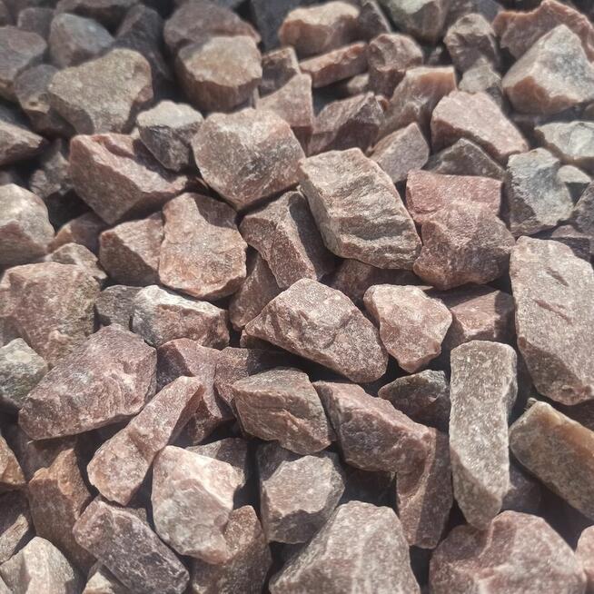 Grys czerwony Kwarcowy kamień czerwony brązowy Thasos Kostka