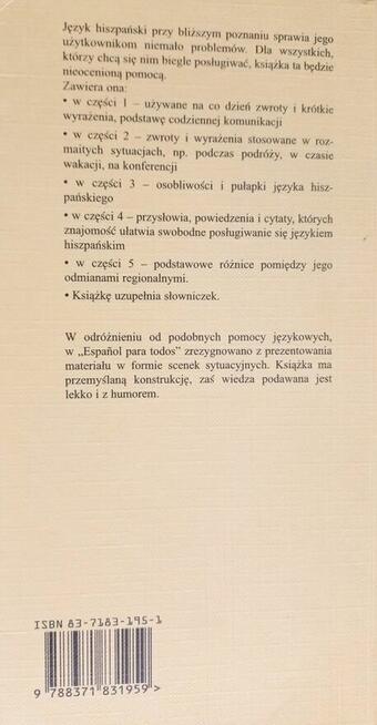 ***nauka Hiszpanskiego / rozmowki na prawie kazda okazje***