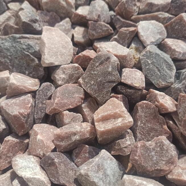 Grys czerwony Kwarcowy kamień czerwony brązowy Thasos Kostka