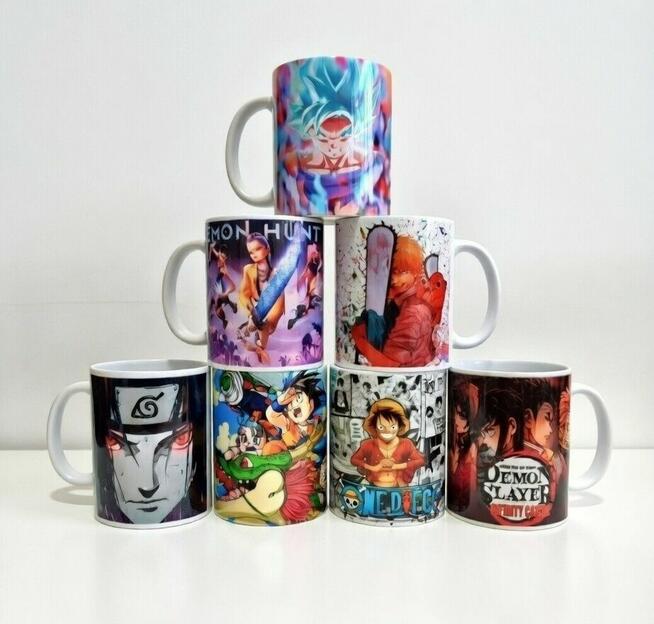 Zestaw prezentowy dla fana manga anime 7 kubkow Dragon Slaye