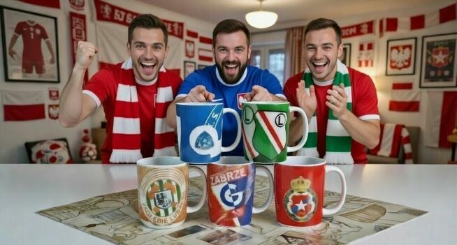 Zestaw prezentowy dla kibica Ekstraklasa 6 kubków dla niego