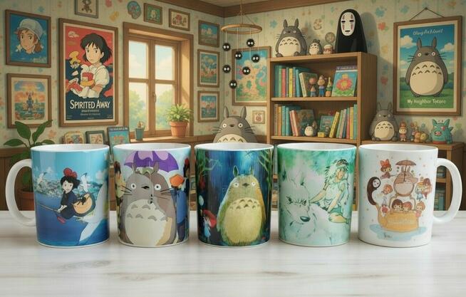 Zestaw prezentowy Studio Ghibli 5 kubkow Totoro manga anime