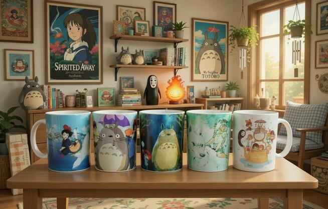 Zestaw prezentowy Studio Ghibli 5 kubkow Totoro manga anime