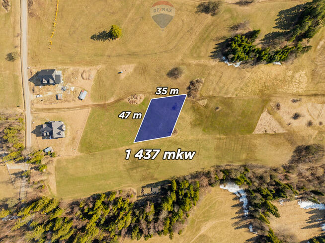 LEŚNICA - DZIAŁKA BUDOWLANA WZ 1437m²