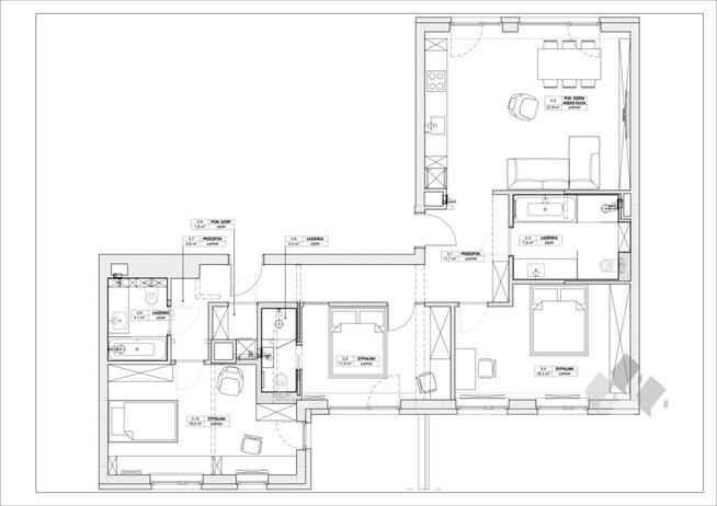 Leśna, 4-pokoje, wysoki standard, 2 tarasy, widok