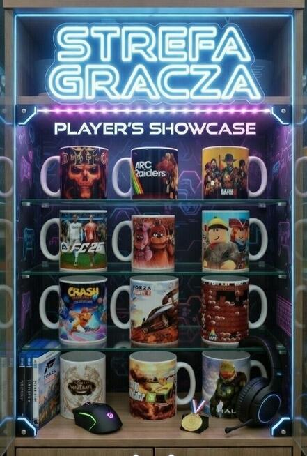 Zestaw prezentowy dla gracza geeka nerda 15 kubkow mixuj