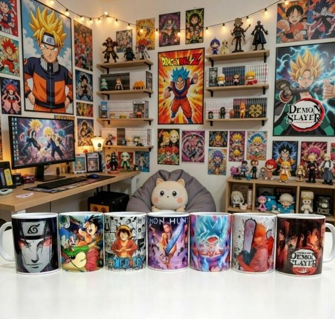 Zestaw prezentowy dla fana manga anime 7 kubkow Dragon Slaye