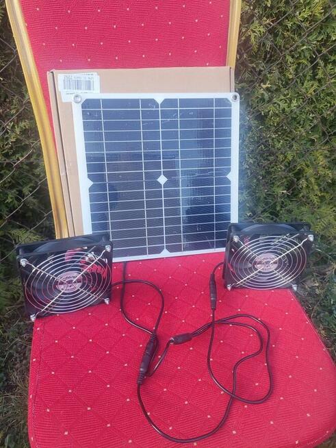 Wentylator Solarny Wiatrak panel słoneczny wentylacja kurnik