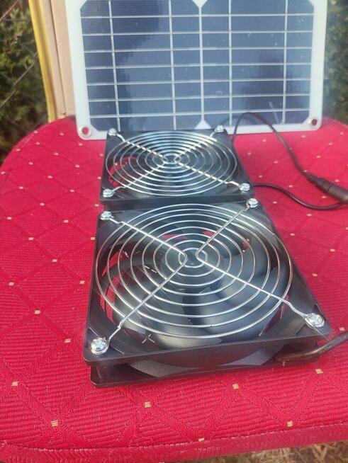 Wentylator Solarny Wiatrak panel słoneczny wentylacja kurnik