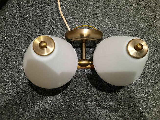 Lampa, kinkiet podwójny PRL