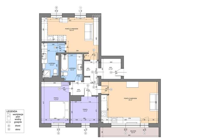 Wyjątkowe mieszkanie 2w1 przy metrze,95 m² Praga