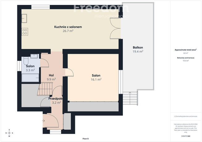 Piękny dom wolnostojący, południowy zachód