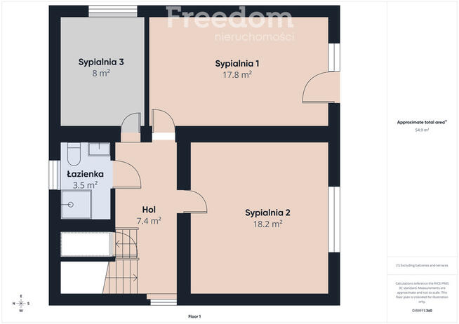 Piękny dom wolnostojący, południowy zachód