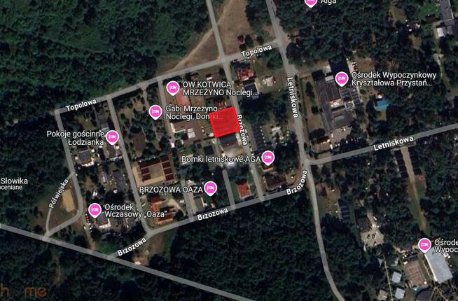 Działka inwestycyjna Mrzeżyno gm. Trzebiatów, Brzozowa