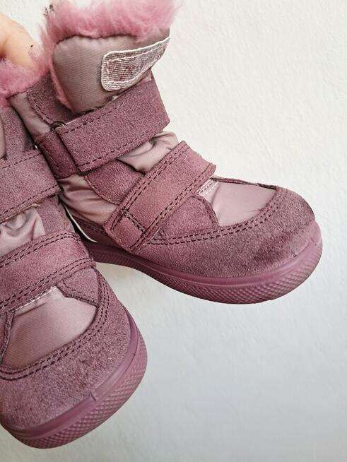 Buty zimowe na rzepy dla dziewczynki