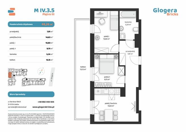 Mieszkanie Kraków gm. Kraków-Krowodrza Prądnik Biały, Zygmunta Glogera