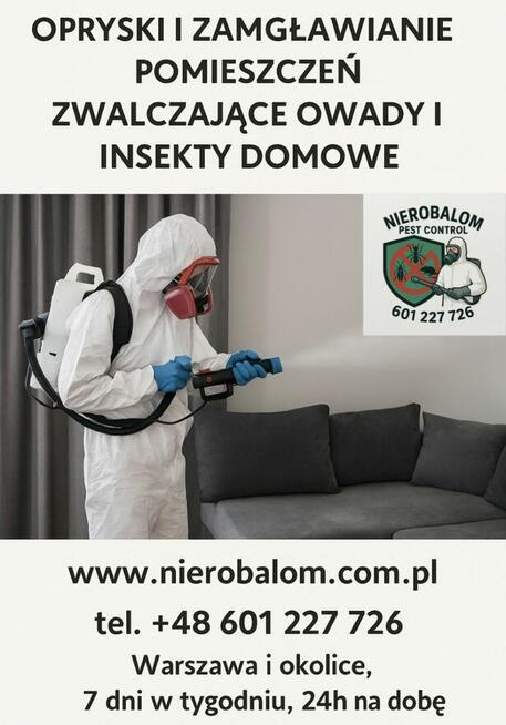 Dezynsekcja Warszawa - zamów online 24/7