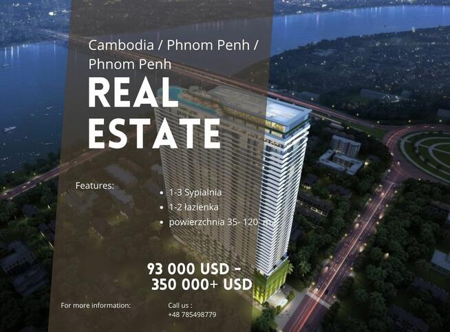 Kambodża- apartamenty