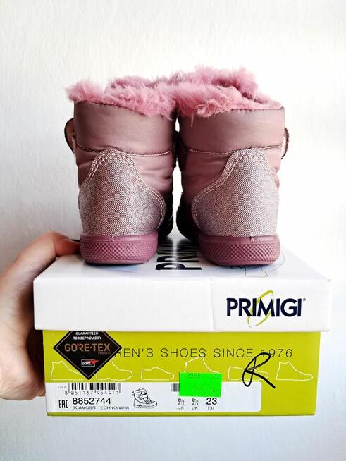 Buty zimowe na rzepy dla dziewczynki